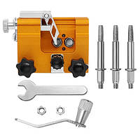 Ручний станок для заточування ланцюгів бензопил механічний 3 надфіля компактний, кут заточування до 30°