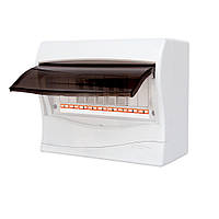 Накладний бокс для електроприладів Mutlusan 5 МОм з дверцятами на 9 модулів 180×225×65 білий IP30 MEKSBOX