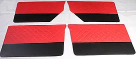 Оббивка дверi Волга 2401 компл.4шт "карта" ромб (червона) (AutoArt) 24-6102010/11