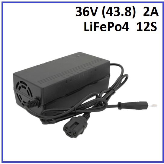 Зарядний пристрій Voltronic для LiFePo4 36V (43.8) 12S до 2A штекер 3-pin С13, фото 1
