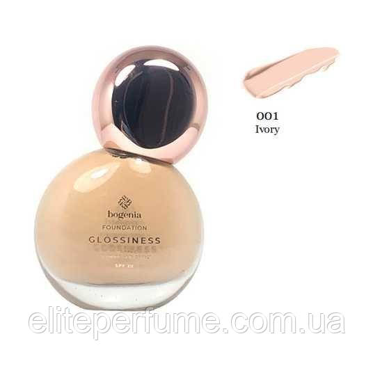 Тональна зволожувальна основа Bogenia Glossiness Foundation Ivory 30 ml
