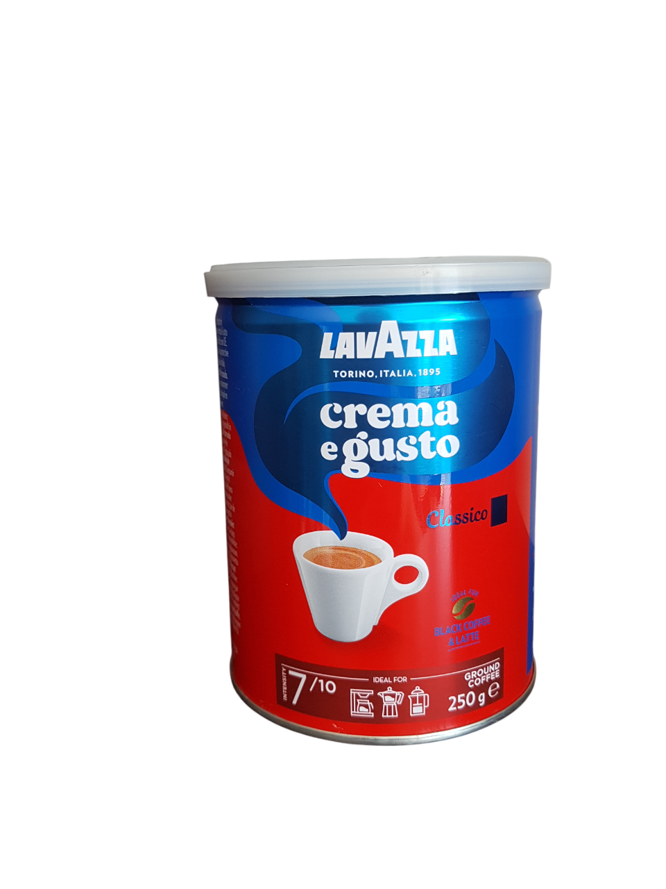 Кава мелена Lavazza Crema e Gusto Classico 250 г у жерстяній банці, фото 1