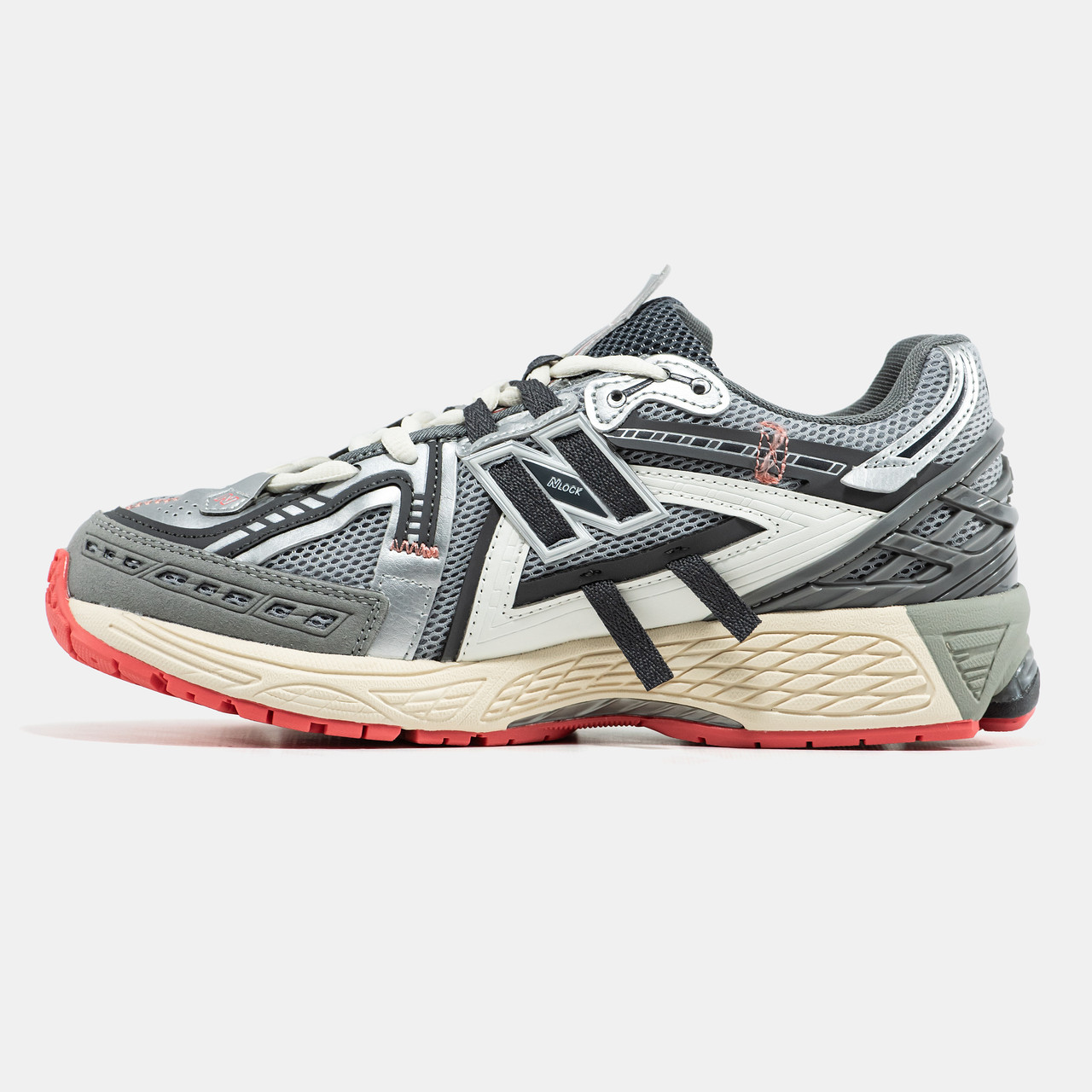 Сірі текстильні чоловічі кросівки New Balance 1906A Silver Gold Metallic Демісезонні кроси Нью Беланс 1906А, фото 1