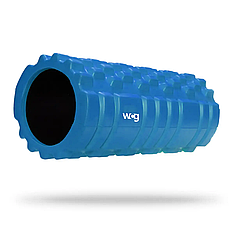 Масажний роллер для йоги K1 33*14 синій