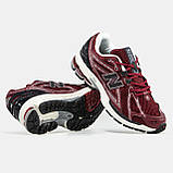 Бордові текстильні чоловічі кросівки New Balance 1906R  Демісезонні кроси Нью Беланс 1906, фото 5