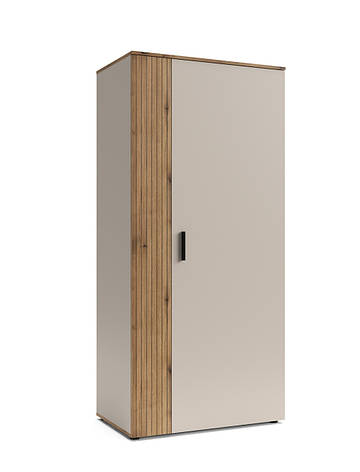 Шафа гардеробна 2Д  Accord Frezo FR8 Кашемір, дуб евок/Дуб евок вертикальна рейка, фото 1