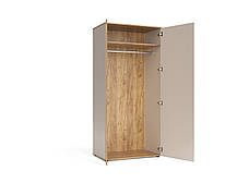 Шафа гардеробна 2Д  Accord Frezo FR8 Кашемір, дуб евок/Дуб евок вертикальна рейка, фото 4