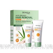 Набір для видалення волосся Bioaqua Aloe Vera Mild 60 g+ 30 g, фото 1