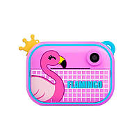 Фотоапарат дитячий камера миттєвого друку Фламінго Full HD Рожевий Full HD UR190PBL