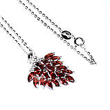 Підвіска. Натуральний гранат. Срібло 925., фото 3