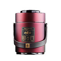 Термос для їжі з 2 контейнерами з нержавіючої сталі на 1.5 літра червоний HP156R