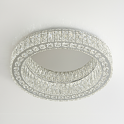 Люстра кругла стельова Linisoln 100W до 20 м² колір Хром 3122-600