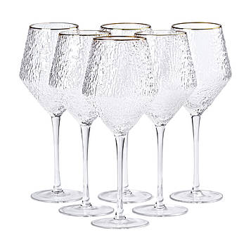 Набір келихів з тонкою ніжкою 6 штук по 600 мл HP-16-1