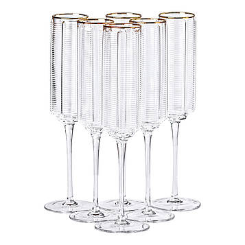 Келихи для шампанського, 300 мл, набір із 6 штук HP-16-14