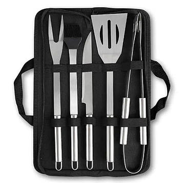 Набір аксесуарів для барбекю, мангала, гриля 5 предметів 40х10х5 см мангальне приладдя HP-20-72