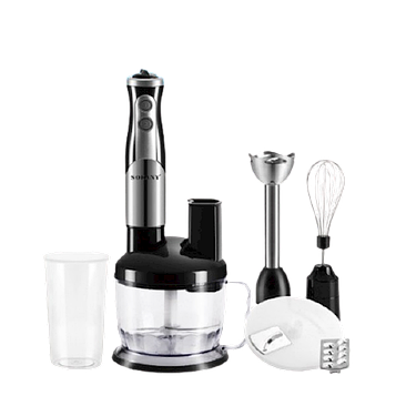 Блендер із чашею занурювальної Sokany 8 в 1 ручний з насадками потужний 700 Вт портативний універсальний міксер SK50118