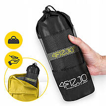 Рушник спортивний 4FIZJO XL 180 x 100 см з мікрофібри 4FJ0420 Gray/Sky Blue Poland, фото 4