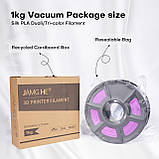 PLA Silk tri-color | 1 кг | чорний+фіолетовий+золотий | пластик 3D філамент для 3D принтерів | black+purple+gold, фото 4