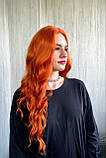 Перука на сітці довга хвиляста термоперука руда (SETI-2292-18), фото 5