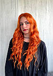 Перука на сітці довга хвиляста термоперука руда (SETI-2292-18), фото 3