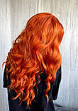 Перука на сітці довга хвиляста термоперука руда (SETI-2292-18), фото 7