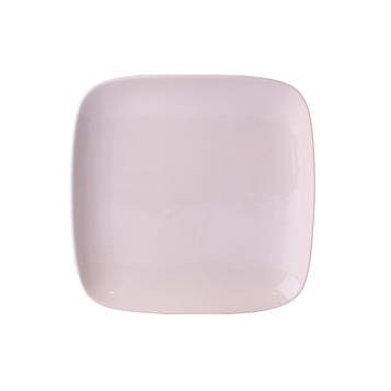 Тарілка обідня квадратна з порцеляни 20х20 см біла HP602