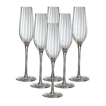 Келихи для шампанського набір із 6 шт 350 мл HP95