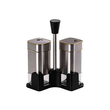 Набір для спецій на підставці 2 баночки для солі та перцю по 120 мл HP531T1005J