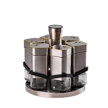 Набір для спецій на підставці 6 предмети по 120 мл HP531T1025J