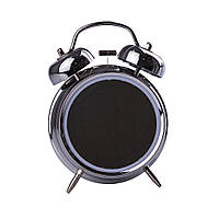 Годинник настільний електронний з будильником і led-екраном Сталевий HP224