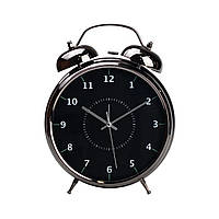 Годинник будильник на батарейках АА механічний годинник настільний будильник круглий HP221