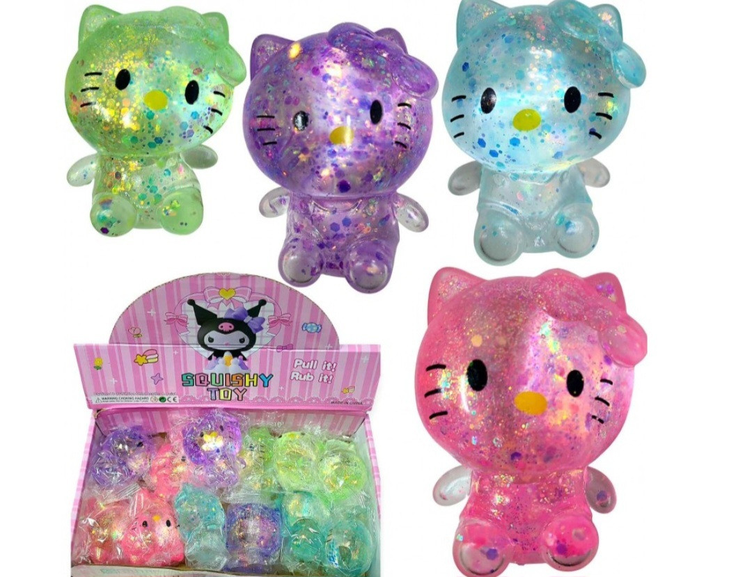 Антистрес жвачка-тянучка Hello Kitty 8см