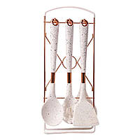 Набір кухонного приладдя на підставці 6 штук кухонні аксесуари Граніт YRUR7