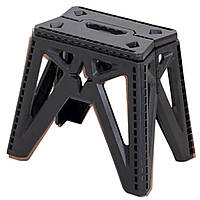 Пластикова складна стілецька туристична похідна розкладний стілець для кемпінгу Чорний SJ-0102B