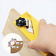 Кромковий рубанок - 2 пази - Фаскознімач для гіпсокатртону та дерева ручний, фото 3