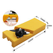 Кромковий рубанок - 2 пази - Фаскознімач для гіпсокатртону та дерева ручний, фото 6