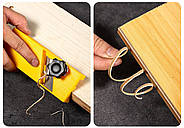 Кромковий рубанок - 2 пази - Фаскознімач для гіпсокатртону та дерева ручний, фото 8