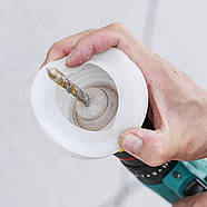 Пилозбірник для дрилі - Уловлювач пилу для перфоратора - Захист від пилу під час буріння та свердління - white, фото 3