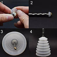 Пилозбірник для дрилі - Уловлювач пилу для перфоратора - Захист від пилу під час буріння та свердління - white, фото 5