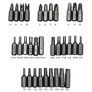 Набір біт - 33 шт / 6,35 мм з перехідником - для викрутки та шуруповерта - AP-033, фото 8