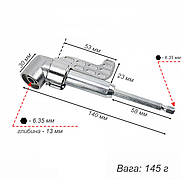 Магнітний адаптер ∠ 105° для біт 1/4' - Тримач для шурупокрута і дрилі 6.35 мм - L 140 мм, фото 10