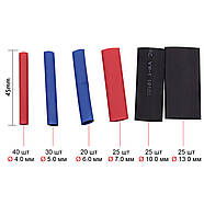 Термоусадочні трубки - 12 видів / 750 шт - Поліолефінова термоусадка Ø 1-13 мм, фото 8