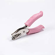 Дирокол Ø 6 мм - на один отвір - Прогумовані ручки - pink, фото 3