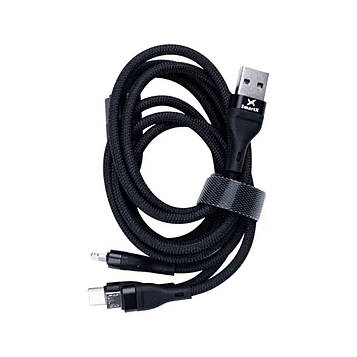 Кабель для зарядки 3-in-1 microUSB/Type-C/Lightning UR521