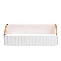 Серветниця на стіл з еко-шкіри 25 х 15.5 х 5 см Білий HP9900W