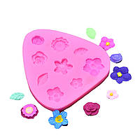 Молд маленький Квіточки 80 на 75 мм рожевий