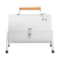 Мангал вугільний двосторонній 38×28×40 см з решіткою білий HP452GBE