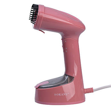 Паровий відпарювач для одягу Sokany 1300 Вт Рожевий SKGT3065P