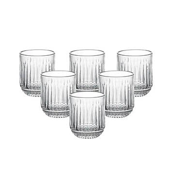 Набір склянок 6 шт по 250 мл із товстого скла HP4150