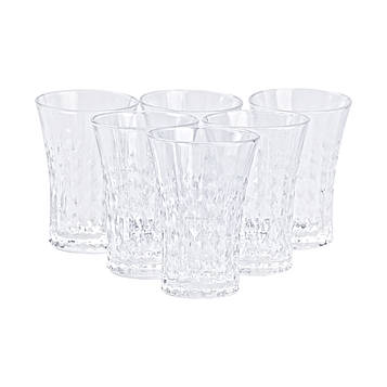 Склянки скляні набір із 6 штук по 380 мл прозорі HP4160